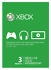 Microsoft Xbox Live Subscription 3 Month Gold Membership Card [Digital]