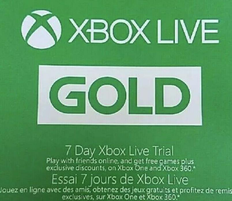 xbox live gold 7 day trial