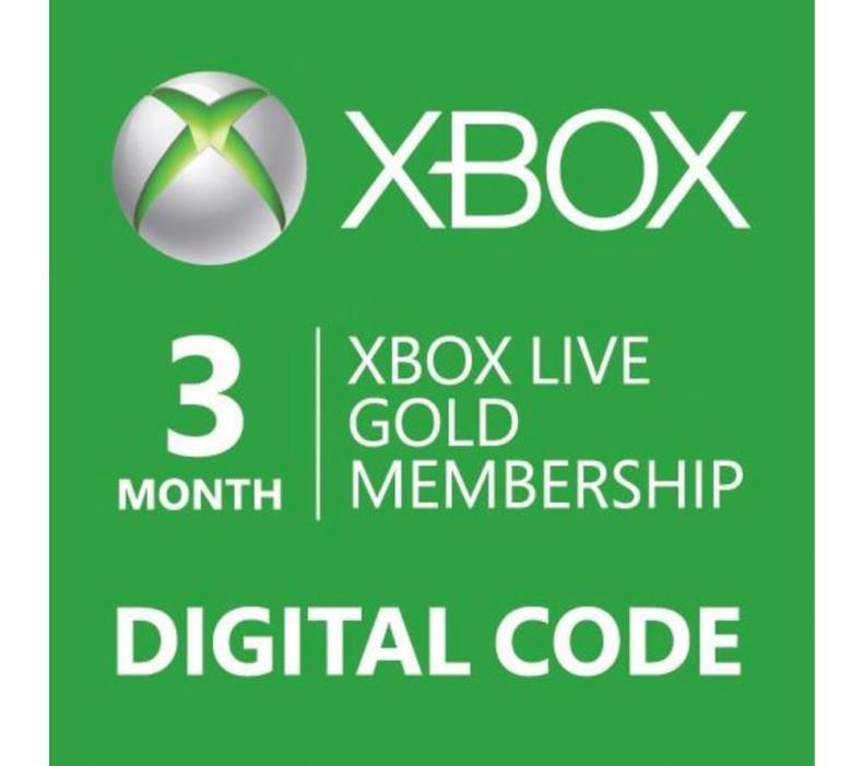 Xbox Live 3 Month Gold Membership Code