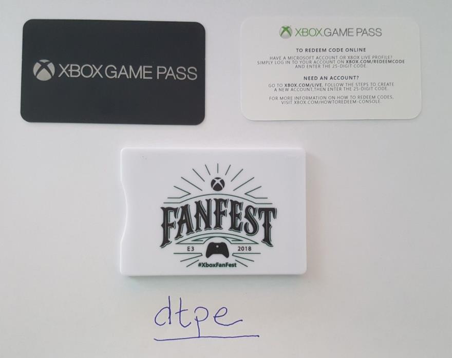 Xbox Game Pass 24 Months / 2 Year, Rare Collectible FanFest E3 Edition