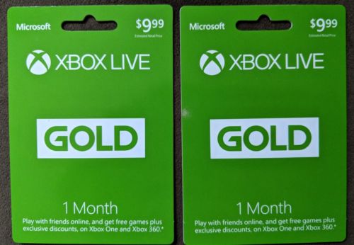 Microsoft Xbox Live 2 Month Gold Membership Subscription Digital Code