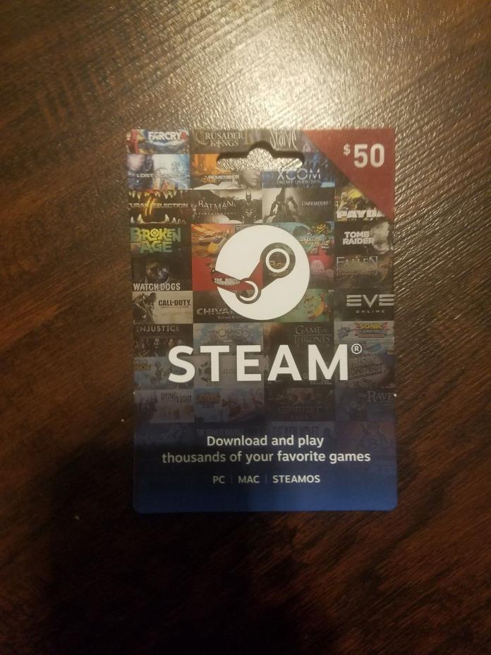 Steam Gaming Gift Card $50.00