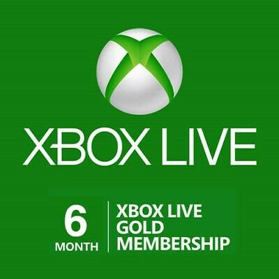 6 Month Xbox Live EUROPEAN VERSION Game Code