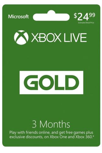 Microsoft Xbox Live 3 Month Gold Membership Code Quick Digital Delivery! $20 OBO
