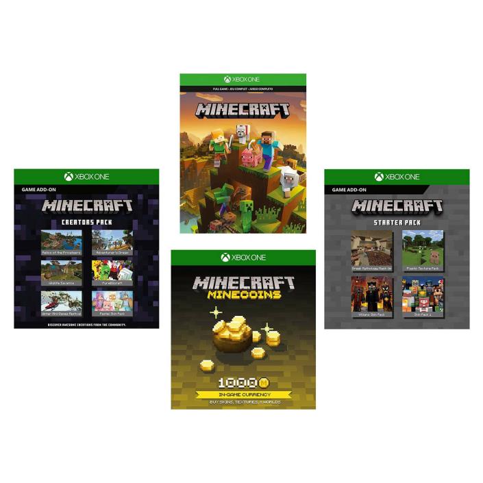 Minecraft Xbox one Full Game Bundle