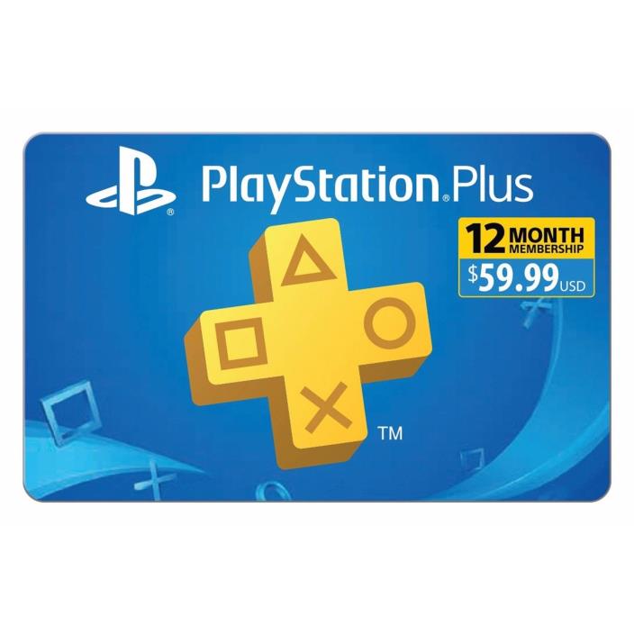 PlayStation Plus: 12 MONTH MEMBERSHIP PASS - Digital Code