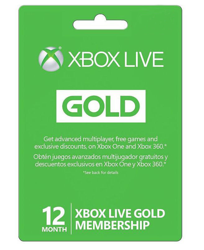 Microsoft Xbox LIVE 12 Month Gold Membership for Xbox 360 / XBOX ONE