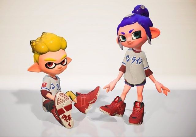 Splatoon 2 Bonus Gear in-game reward DLC code Online Squidkid V Shoes and Jersey