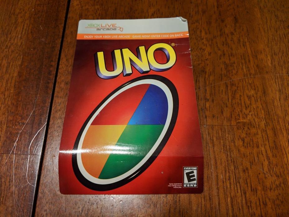 UNO - Xbox Live Arcade - Game Card