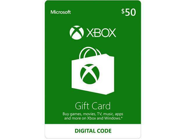 XBOX Live $50 USD Gift Card for Microsoft Xbox One / Xbox 360 - 50 Dollars [USA]