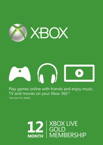 Microsoft - Xbox Live Gold 12 Month Membership (USA Region)