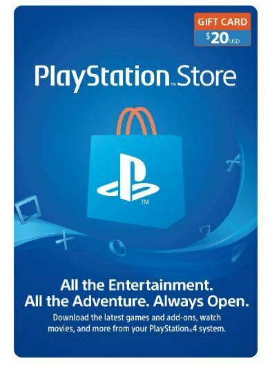 PlayStation Network Store Card $20 - PS4/ PS3/ PS Vita Code Original Usa Only