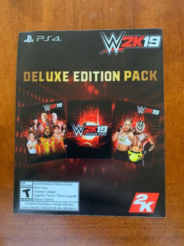 WWE 2K19 Deluxe Edition Pack (Season Pass) DLC Add-On for Playstation 4 PS4
