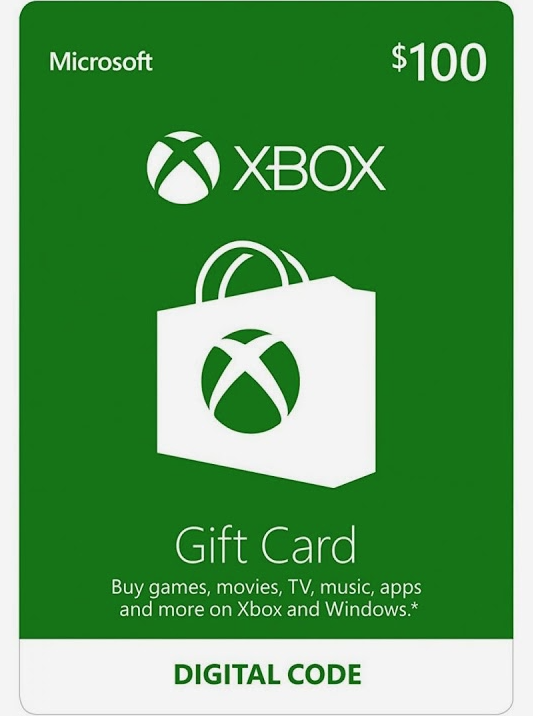 $100 Xbox Microsoft Gift Card - DIGITAL Delivery