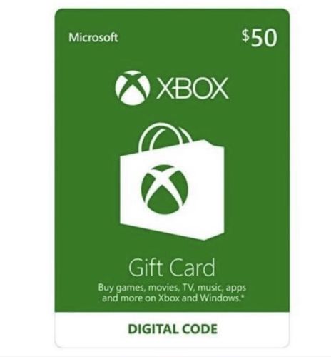 XBOX Live $50 USD Gift Card for Microsoft Xbox One / Xbox 360 - 50 Dollars [USA]