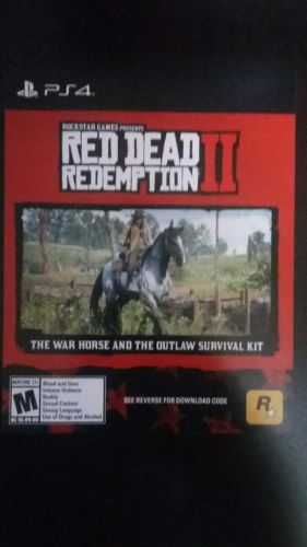 Red Dead Redemption 2 War Horse and the Outlaw Survival Kit PS4