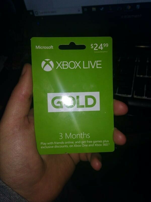 Microsoft Xbox Live Subscription 3 Month Gold Membership Card - Will Send Fast
