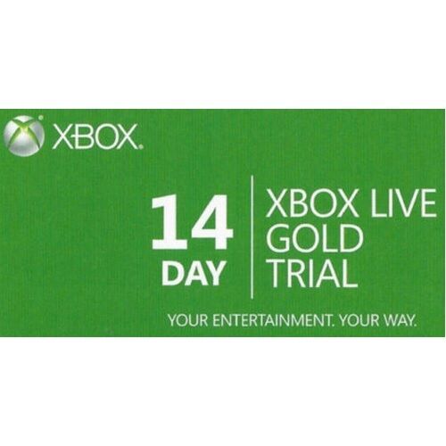 14 Day Xbox Live Gold PHYSICAL CARD Subscription Trial Membership Code Xbox One