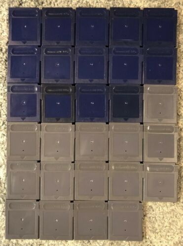 29x Empty Game Shell Cart Cartridge for Game Boy Original DGM-01 Blue Grey OEM