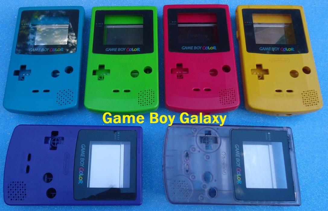 6 OEM GBC Nintendo SHELLS Game Boy Color ATOMIC grape YELLOW berry KIWI teal