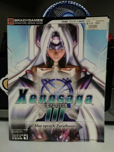 Xenosaga Episode III 3 Strategy Guide Playstation 2 PS2 Official + Poster