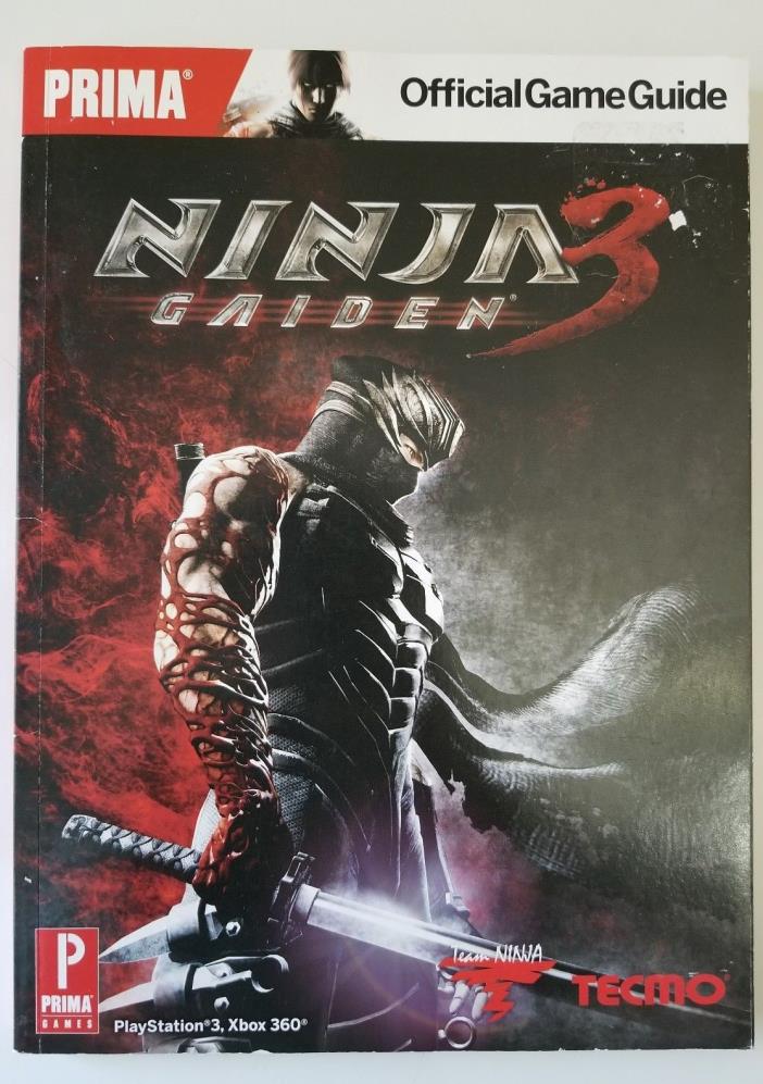 NINJA GAIDEN 3 (PRIMA) Official Strategy Guide / New (GD-168 / BOX-GD-28)