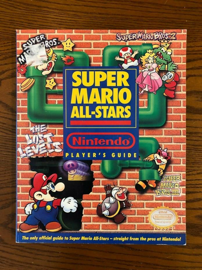 1993 Super Mario All Stars Mario Bros Nintendo Player's Guide Game Book
