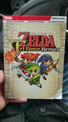 The Legend of Zelda Tri Force Heroes Official Guide Book 3DS Softcover Prima