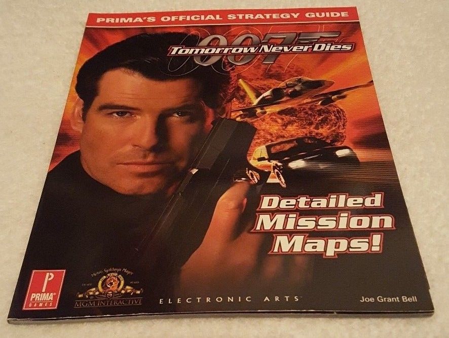 Tomorrow Never Dies PS1 Prima Official Strategy Guide w/ Poster