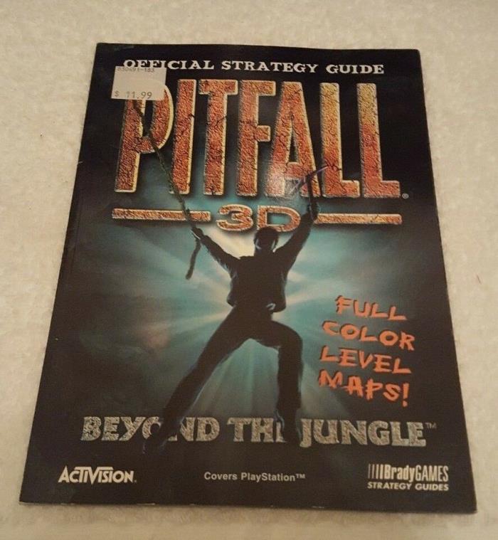Pitfall 3D PS1 BradyGames Offfical Strategy Guide- Excellent Condition