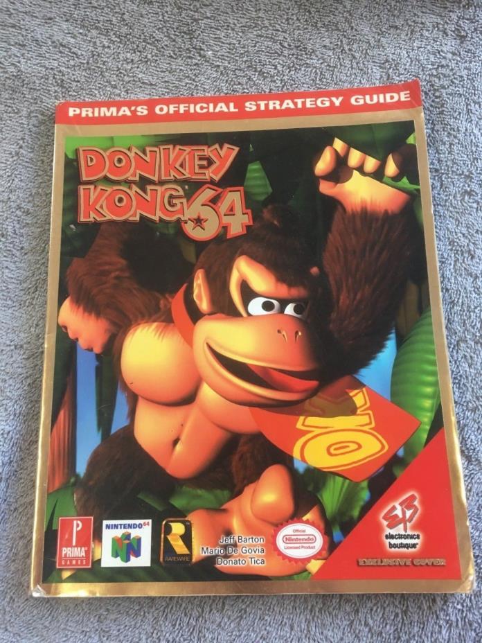 Donkey Kong 64 Prima's Official Strategy Guide Nintendo ~ PB G