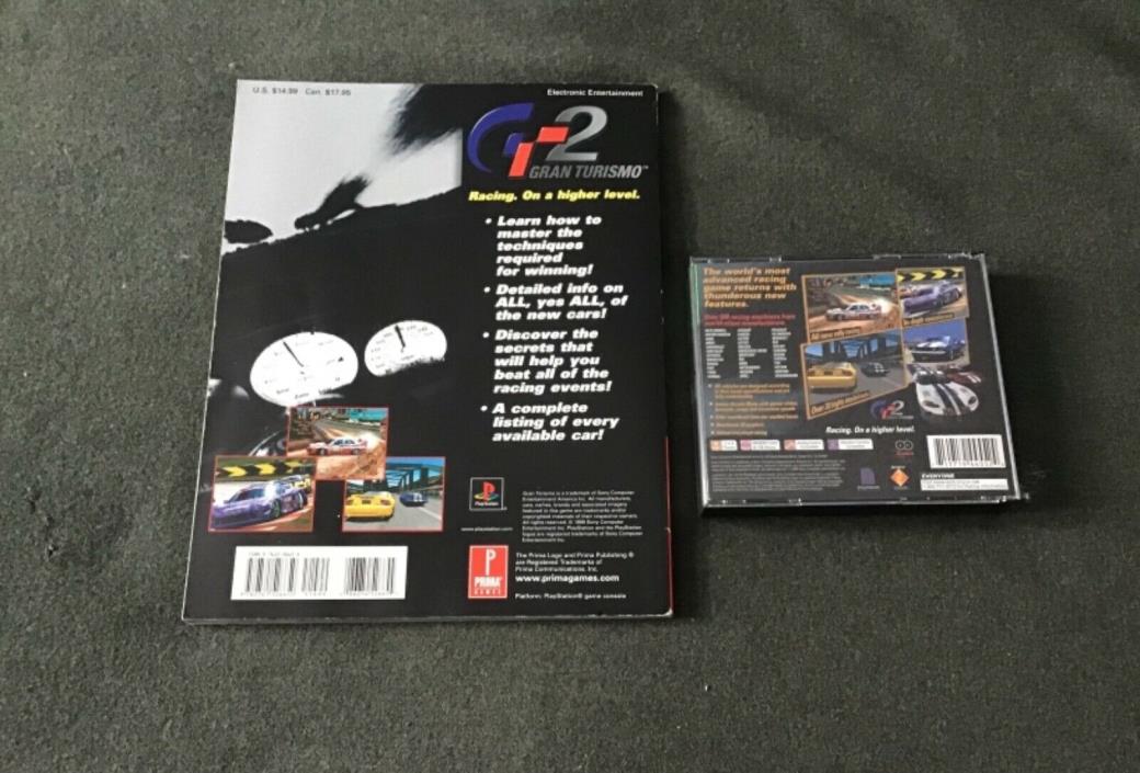 PS2 Gran Turismo 2 Complete & Prima Official Strategy Guide both Very Good Shape