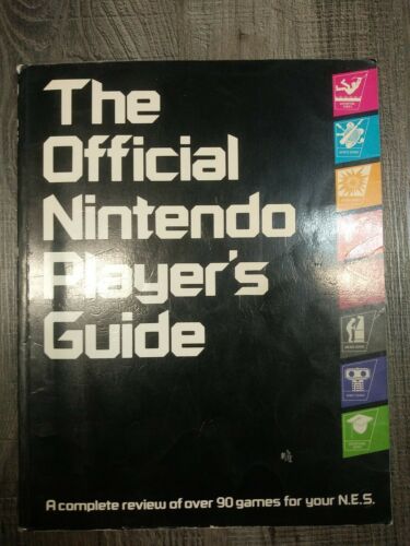 The Official Nintendo Player's Guide 1987 Book - 90 NES Game Reviews (fair)