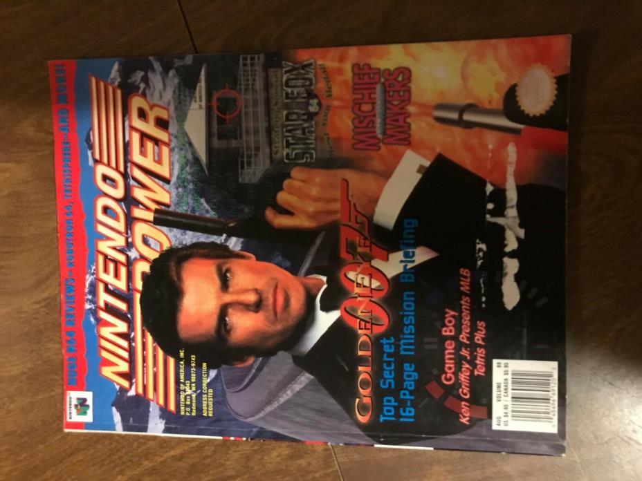 Nintendo Power Volume 99 James Bond Goldeneye 007 Cover w/ Banjo Kazooie Poster