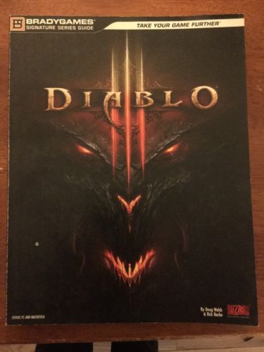 DIABLO III 2012 444pg Game Guide Blizzard Loot Action RPG ARPG