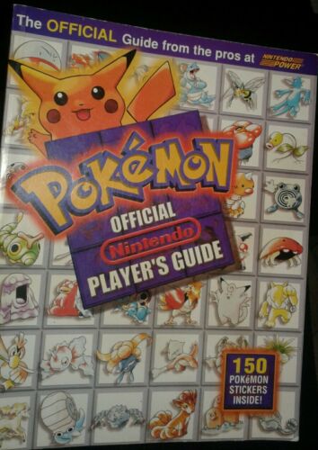 Pokemon Official Nintendo Player's Guide COMPLETE WITH ALL 150 STICKERS INTACT