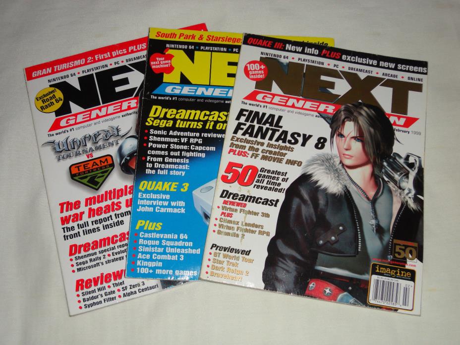 Next Generation Gaming Magazine Lot Issues #50 #51 #52 Great Condition