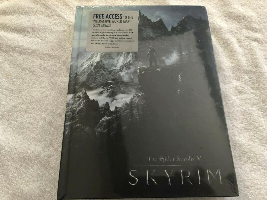 Elder Scrolls V: Skyrim FIRST edition hardcover strategy guide  FACTORY SEALED.