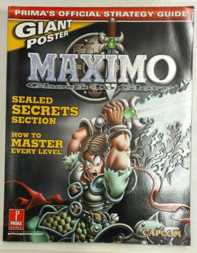 Maximo: Ghosts to Glory Prima Official Strategy Guide w/Poster & Sealed Section