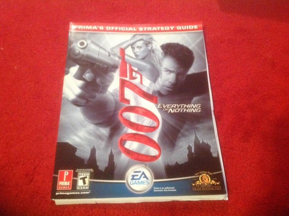 James Bond 007 Everything or Nothing PRIMA Strategy Guide for PS2-XBox-GameCube