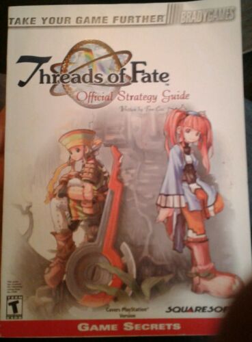 Threads of Fate Brady Strategy Guide| Playstation 1 PS1 Squaresoft Official Book