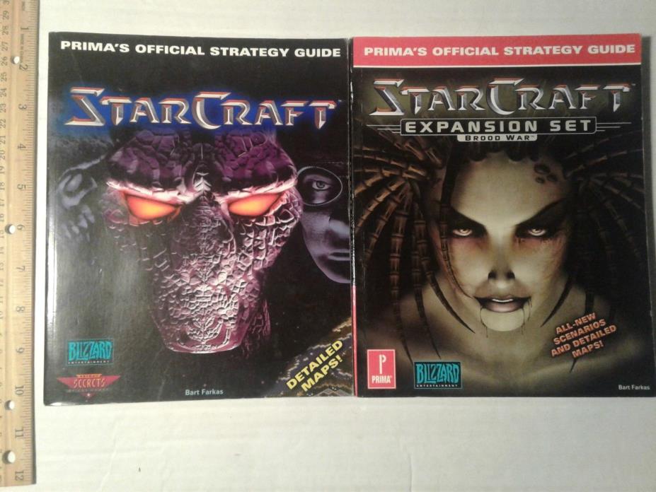 2 PC Starcraft Prima's Official Strategy Guide with Expansion Set Brood War