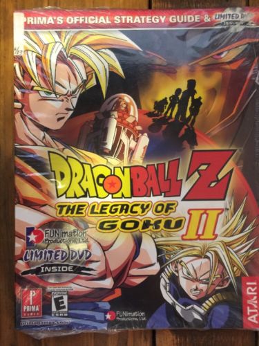 dragon ball z the legacy of goku Official Strategy Guide Dvd Inside