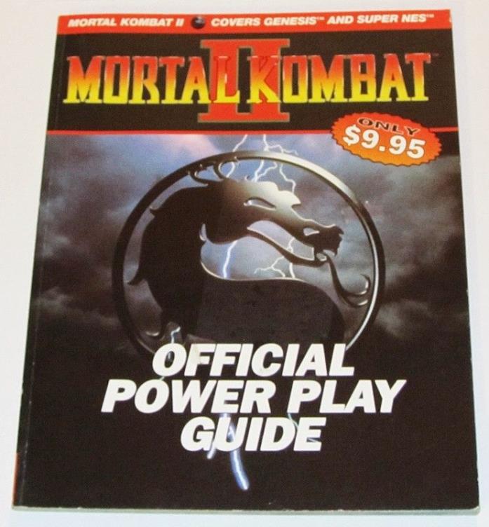 MORTAL KOMBAT II Official Power Play Guide Eddie Kendrick Sega Genisis SNES 1993