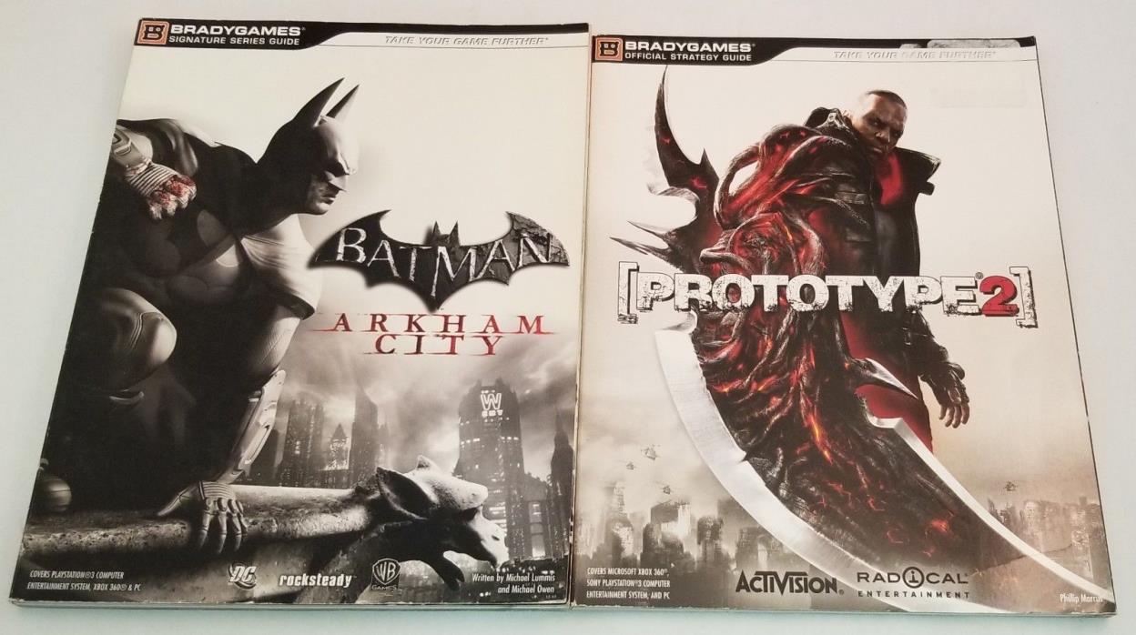 Lot of 4 Game Guides ~Skyrim~Dante's Inferno~Prototype 2~Arkham City~