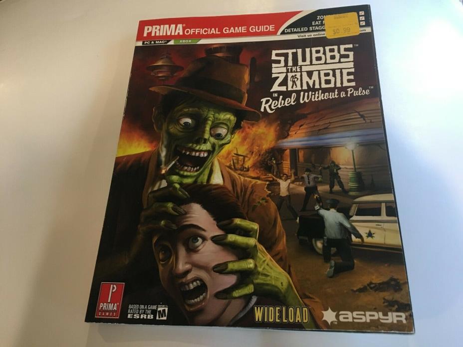 Stubbs the Zombie rebel without a Pulse Strategy Guide - XBOX PC - FREE SHIPPING