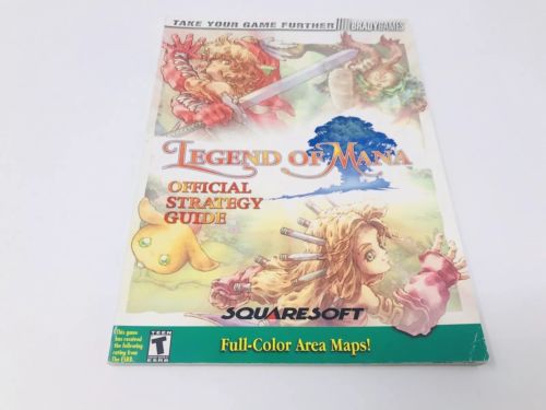 Legend of Mana Strategy Guide Playstation PS1 Brady Games