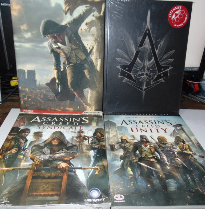 Assassin's Creed official collectors strategy guides lot of 4