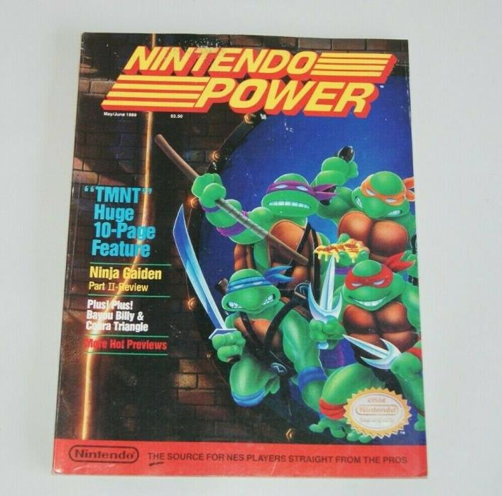 Nintendo Power Magazine May/June 1989 ~ Good condition ~ Poster still attached