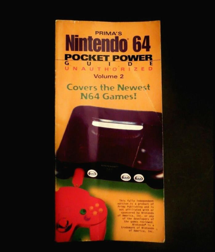 Prima's Nintendo 64 Pocket Power Guide Unauthorized Volume 2 ~ 1997 Paperback